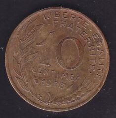 Fransa 10 Centimes 1978