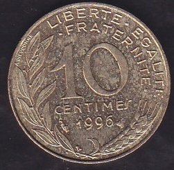 Fransa 10 Centim 1996