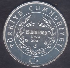 2003 YILI 15 MİLYON LİRA SÜREYYA AYHAN GÜMÜŞ ÇİL