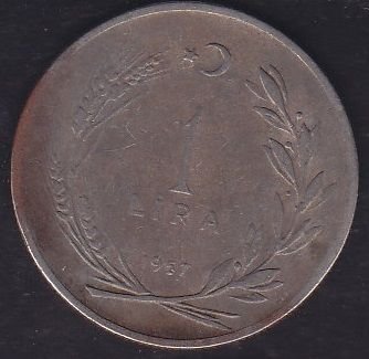 1957 Yılı 1 Lira