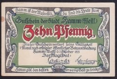ALMANYA 10 PFENNİNG NOTGELD 1921 ÇİLALTI