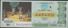 1997 29 Mart Çeyrek Bilet - R Serisi