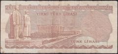 6.Emisyon 1.Tertip 20 Lira B12 099570 Temiz