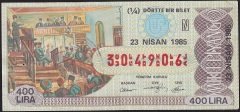 1985 23 Nisan Çeyrek Bilet - N Serisi