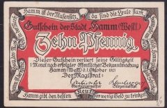 ALMANYA 10 PFENNİG NOTGELD 1921 ÇİLALTI