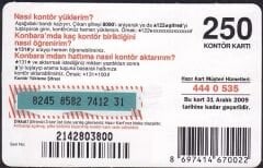 Turkcell Hazır Kart 250 Kontör 2009