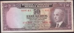 2.Emisyon 50 Kuruş Seri B3 450223 Çilaltı Çil