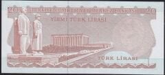 6.Emisyon 3.Tertip 20 Lira F65 147367 Çilaltı