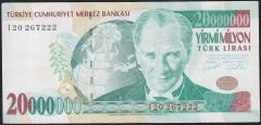 7.Emisyon 20 000 000 Lira I20 267222 Çok Temiz+