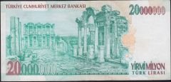 7.Emisyon 20 000 000 Lira I20 267222 Çok Temiz+
