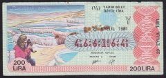 1981 29 EYLÜL YARIM BİLET - Y SERİSİ