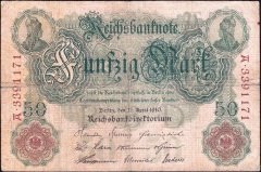 Almanya 50 Mark 1910 Temiz ( R42 )