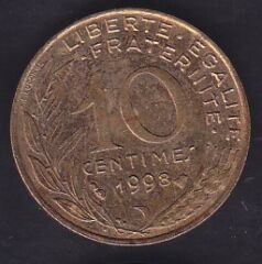 Fransa 10 Centimes 1998