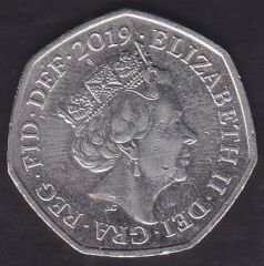 İngiltere 50 Pence 2019 Sherlock Holmes Hatıra Para