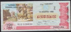 1988 19 Ağustos Yarım Bilet - Z Serisi