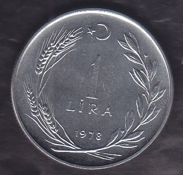 1978 YILI 1 LİRA FAO ÇİLALTI ÇİL