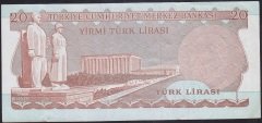 6.EMİSYON 2.TERTİP 20 LİRA C30 408472 ÇOK TEMİZ +