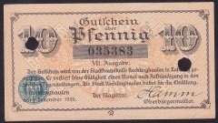 ALMANYA 10 PFENNİNG NOTGELD 1920 ÇİL 2 ADET DELİK VAR
