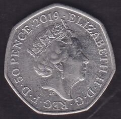 İngiltere 50 Pence 2019 Paddington Ayısı St Paul Katedrali'nde Hatıra Para