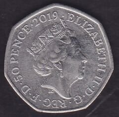 İngiltere 50 Pence 2019 Paddington Ayısı St Paul Katedrali'nde Hatıra Para