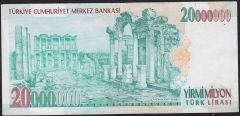 7.Emisyon 20 000 000 Lira G79 943665 Çok Temiz+
