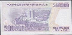 7.EMİSYON 4.TERTİP 500000 LİRA L85 724427 ÇİL BLOK RADAR