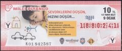 2014 9 Ocak Yarım Bilet - Y Serisi