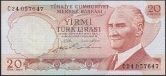 6.EMİSYON 2.TERTİP 20 LİRA C24 057647 ÇÇT ÇİLALTI