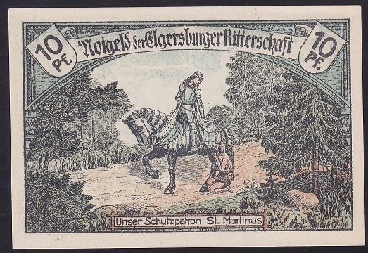 ALMANYA 10 PFENNİNG NOTGELD 1921 ÇİLALTI ÇİL