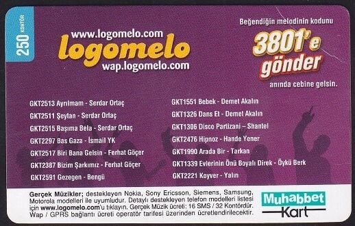 Turkcell Hazır Kart 250 Kontör 2010