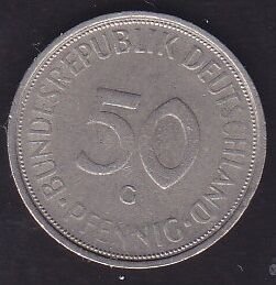 Almanya 50 Pfennig 1972 G