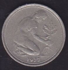 Almanya 50 Pfennig 1972 G