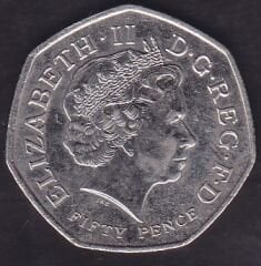 İngiltere 50 Pence 2014 - 2014 İngiliz Milletler Topluluğu Oyunları. Glasgow - Hatıra Para