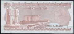 6.Emisyon 3.Tertip 20 Lira F56 317831 Çilaltı