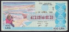 1981 29 EYLÜL TAM BİLET