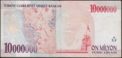 7.Emisyon 10 000 000 Lira B23 859767 Çok Temiz+