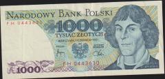 Polonya 1000 Zloty 1982 Çok Çok Temiz+