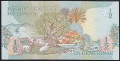 Tunus 1/2 Dinar 1973 ÇİL Pick 69
