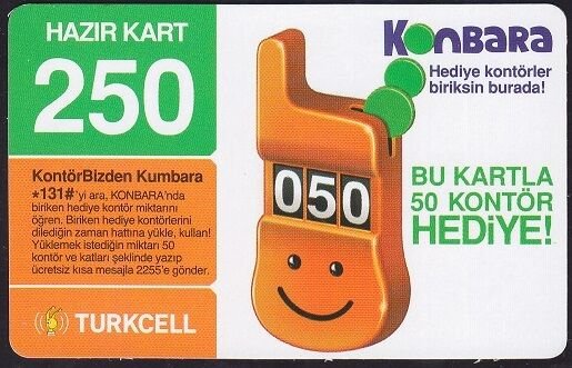 Turkcell Hazır Kart 250 Kontör 2008