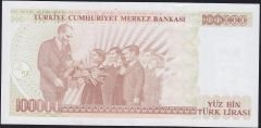 7.Emisyon 3.Tertip 100000 Lira I89 796286 Çil