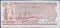 6.Emisyon 3.Tertip 20 Lira F55 305851 Çok Çok Temiz+