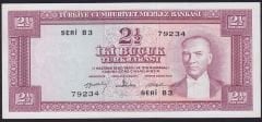 5.Emisyon 4.Tertip 2.5 Lira B3 79234 Ççt Çilaltı