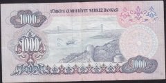 6.EMİSYON 1.TERTİP 1000 LİRA C19 274506 ÇOK TEMİZ +