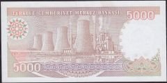 7.Emisyon 4.Tertip 5000 Lira I38 328567 Çilaltı