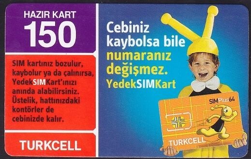 Turkcell Hazır Kart 150 Kontör 2010