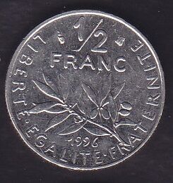 Fransa 1/2 Frank 1996