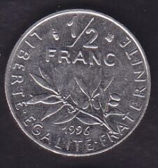 Fransa 1/2 Frank 1996