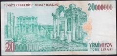 7.Emisyon 20 000 000 Lira G41 736099 Çok Temiz+