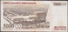 7.Emisyon 5 000 000 Lira J10 409835 Çok Temiz