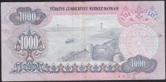 6.EMİSYON 1.TERTİP 1000 LİRA C15 281565 ÇOK TEMİZ +